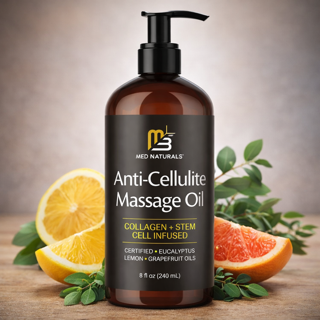 Anti-Cellulite Massage Oil 240ml - Deeply Nourishing Formula for Improved Skin Hydration and Firmness